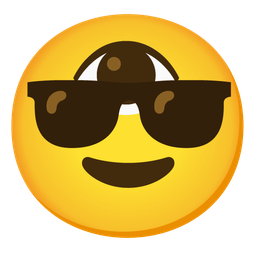 eye and smiling face with sunglasses