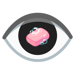 eye and soap