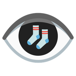eye and socks