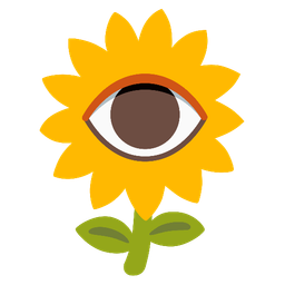 eye and sunflower