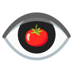 eye and tomato