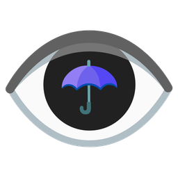 eye and umbrella