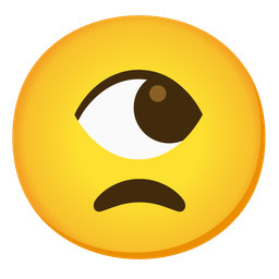 eye and unamused face