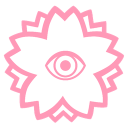 eye and white flower