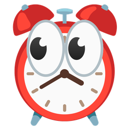 eyes and alarm clock