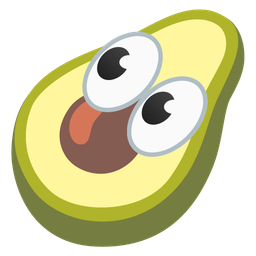 eyes and avocado