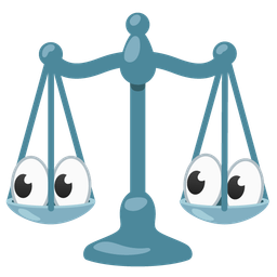 eyes and balance scale