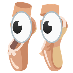 eyes and ballet shoes