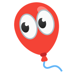 eyes and balloon