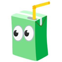 eyes and beverage box