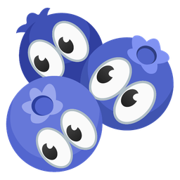 eyes and blueberries