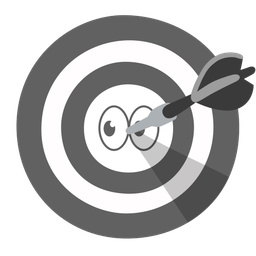 eyes and bow and arrow