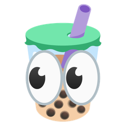 eyes and bubble tea