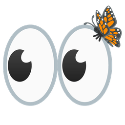 eyes and butterfly