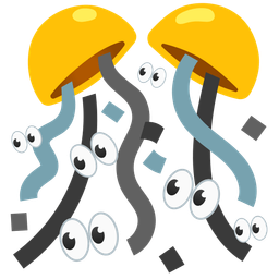 eyes and confetti ball