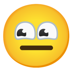 eyes and expressionless face