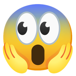 eyes and face screaming in fear