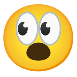 eyes and face with open mouth