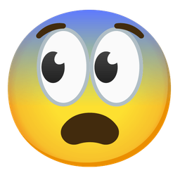 eyes and fearful face