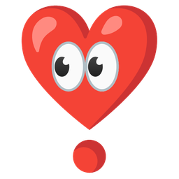 eyes and heart exclamation