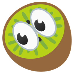 eyes and kiwi fruit