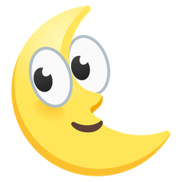 eyes and last quarter moon face