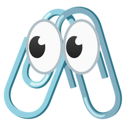 eyes and linked paperclips