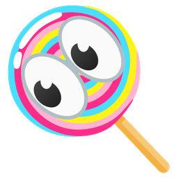 eyes and lollipop