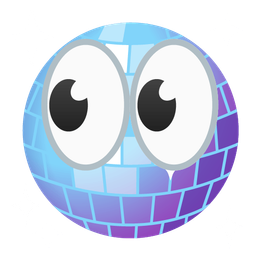 eyes and mirror ball