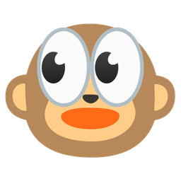 eyes and monkey face