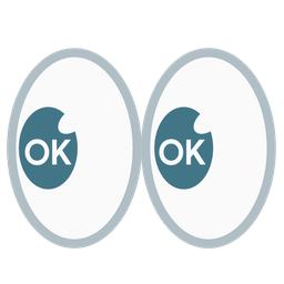 eyes and OK button