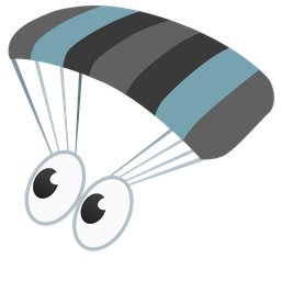 eyes and parachute