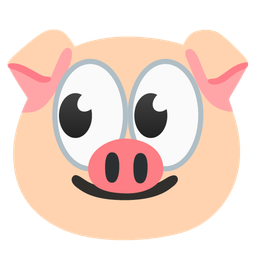 eyes and pig face