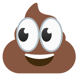 eyes and pile of poo