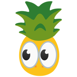 eyes and pineapple