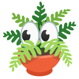 eyes and potted plant