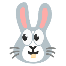 eyes and rabbit face