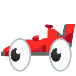eyes and racing car