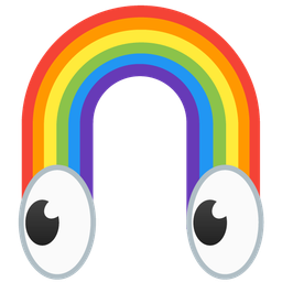 eyes and rainbow