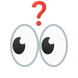 eyes and red question mark