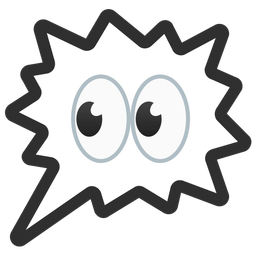 eyes and right anger bubble