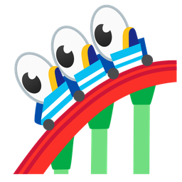 eyes and roller coaster