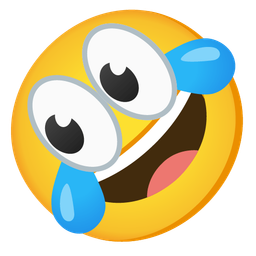 Eyes and Rolling on the floor laughing