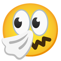 eyes and sneezing face