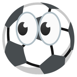 eyes and soccer ball