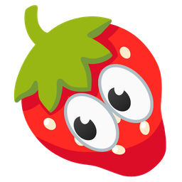 eyes and strawberry