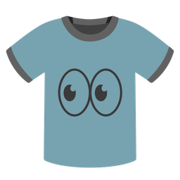 eyes and t-shirt