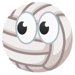 eyes and volleyball
