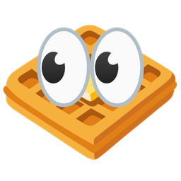 eyes and waffle