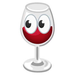 eyes and wine glass